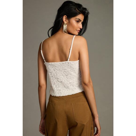 Anthropologie Blue Tassel Lace Cami - New XL - Picture 3 of 6